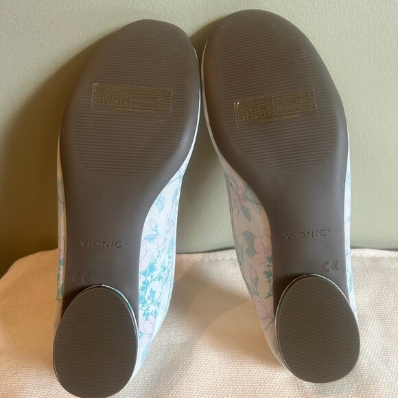 NEW (NWOT) Vionic Callisto floral leather ballet flats sz 6 - Picture 10 of 13